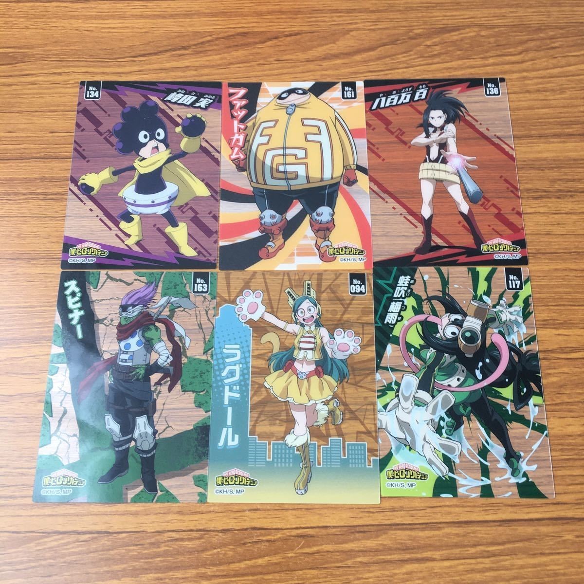 カード トレカ まとめ 僕のヒーローアカデミア ヒロアカ スピナー ラグドール 蛙吹 梅雨 八百万 百 峰田 実 ファットガム 14