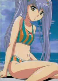 カード 【状態B】 機動戦艦 ナデシコ ホシノルリ アニメディア99年7月号付録 非売品 水着