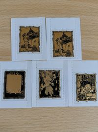 ゲゲゲの鬼太郎 カバヤ 蒔絵調ステッカー 蒔絵調シール 鬼太郎 ぬりかべ