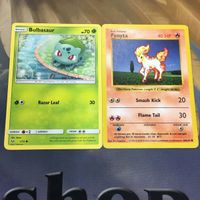 ポケモンカード 旧裏面 英語 海外版 2枚 フシギダネ ポニータ 12 サムネイル 1