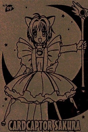 Cardcaptor Sakura Etching Card Gold Amada CLAMP 09