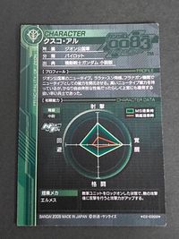 ガンダムカードビルダー CZ-C002[U]：クスコ・アル ガンダムカードビルダー サムネイル 2