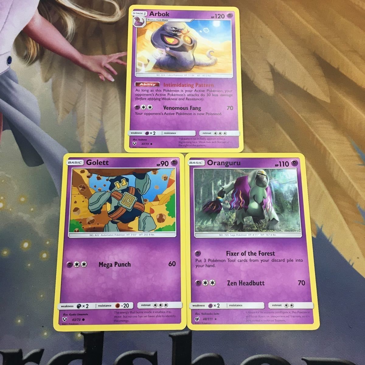 ポケモンカード 旧裏面 英語 海外版 3枚 アーボック ゴレット ヤレユータン 33