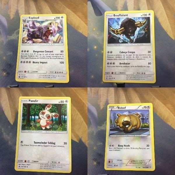 ポケモンカード 旧裏面 海外 英語版 バクオング バッフロン パッチール ビッパ 22 30 46 25
