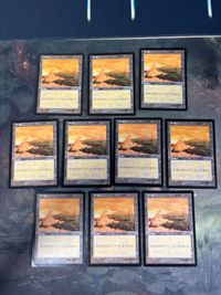 MTG Plains Urza's Saga 10 Basic Land Cards Lot JP