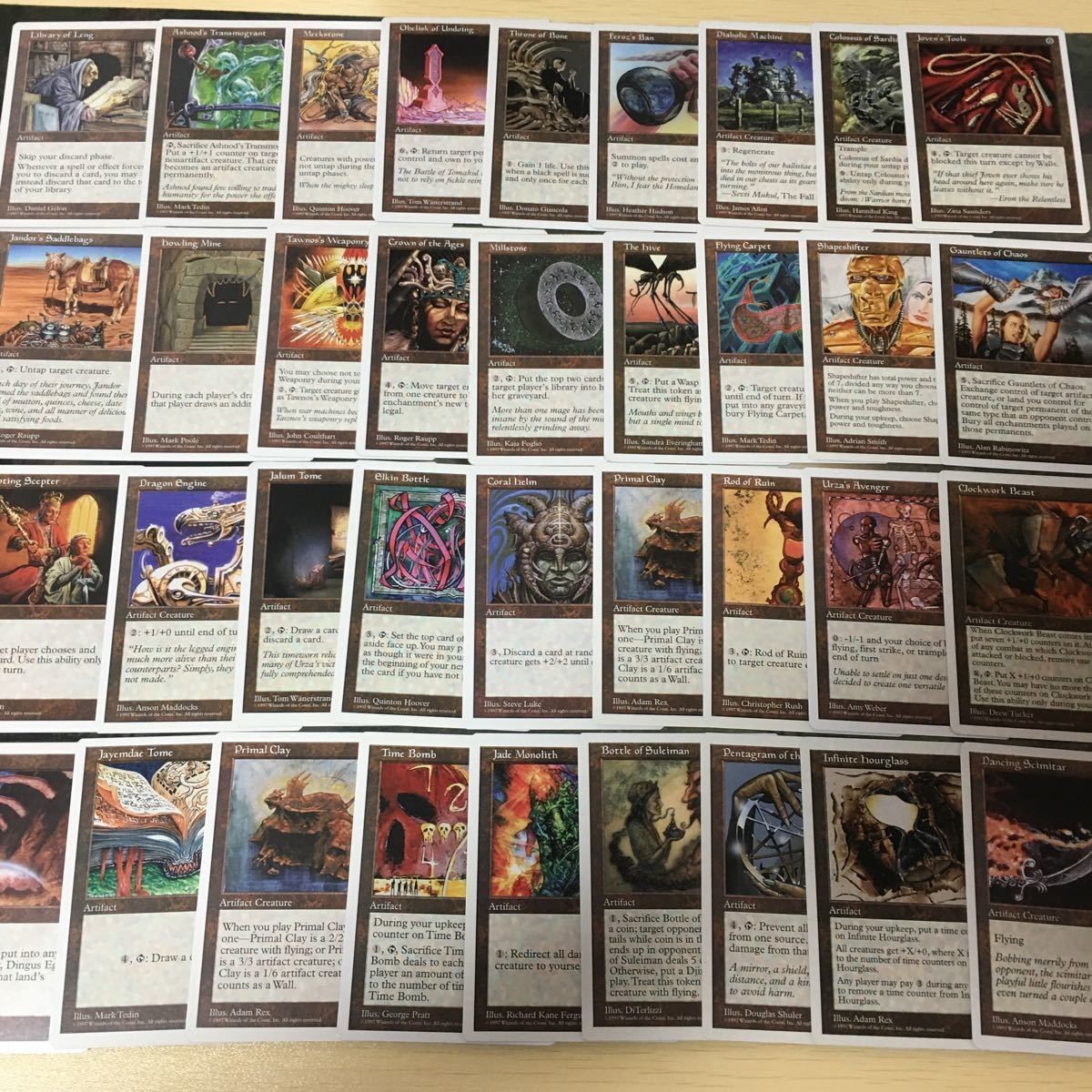 白枠 アーティファクト アンソロジー セミコンプ 被り無しコレクション 36枚 MTG まとめ 英語版 EN
