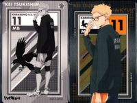 カード まとめ ハイキュー メタリック 日向翔陽 No.01 月島蛍 No.03 菅原孝支 No.16 山口忠 No.19 メタリックカード ウエハース サムネイル 4