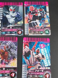 仮面ライダー ガンバライド レアカード まとめ 電王 W ウィザード オーズ メテオ フォーゼ 丸大食品 MacDonald コロコロ PR プロモ サムネイル 4