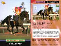 競馬 カード ホースレーシング まとめ トキオエクセレント シルクジャスティス テイエムオオアラシ エアグルーヴ ダンスパートナー カネツクロス ローゼンカバリー オースミタイクーン インターユニーク バンダイ サムネイル 4