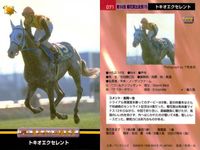 競馬 カード ホースレーシング まとめ トキオエクセレント シルクジャスティス テイエムオオアラシ エアグルーヴ ダンスパートナー カネツクロス ローゼンカバリー オースミタイクーン インターユニーク バンダイ サムネイル 2