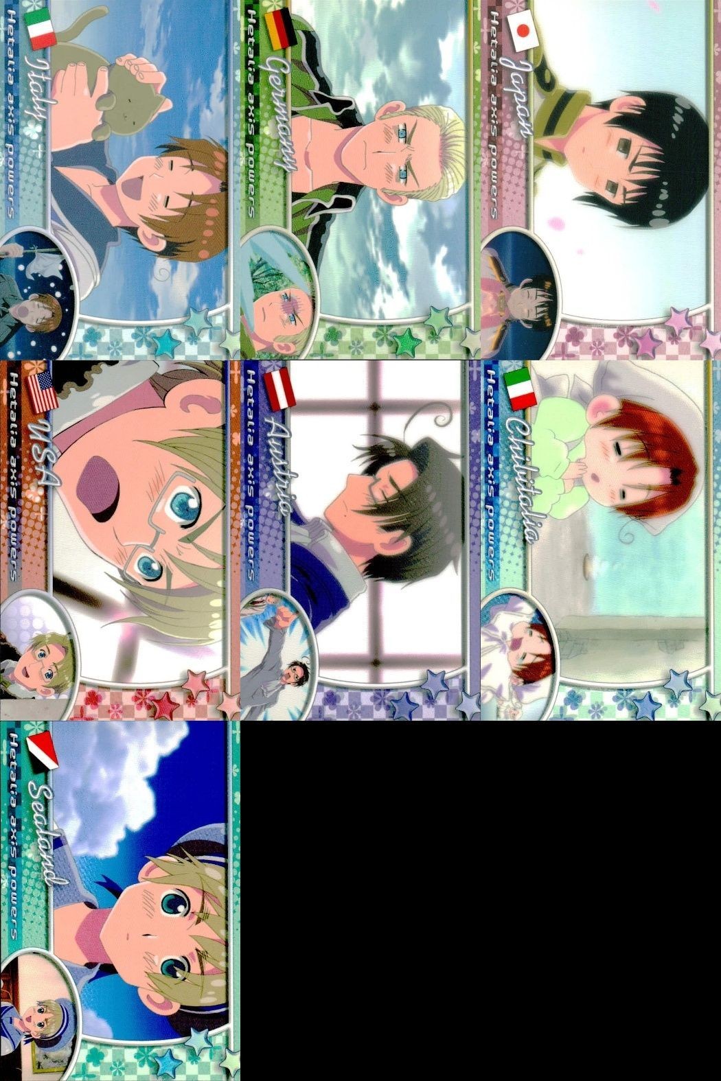 Hetalia Card Lot Axis Powers Italy Japan Germany USA