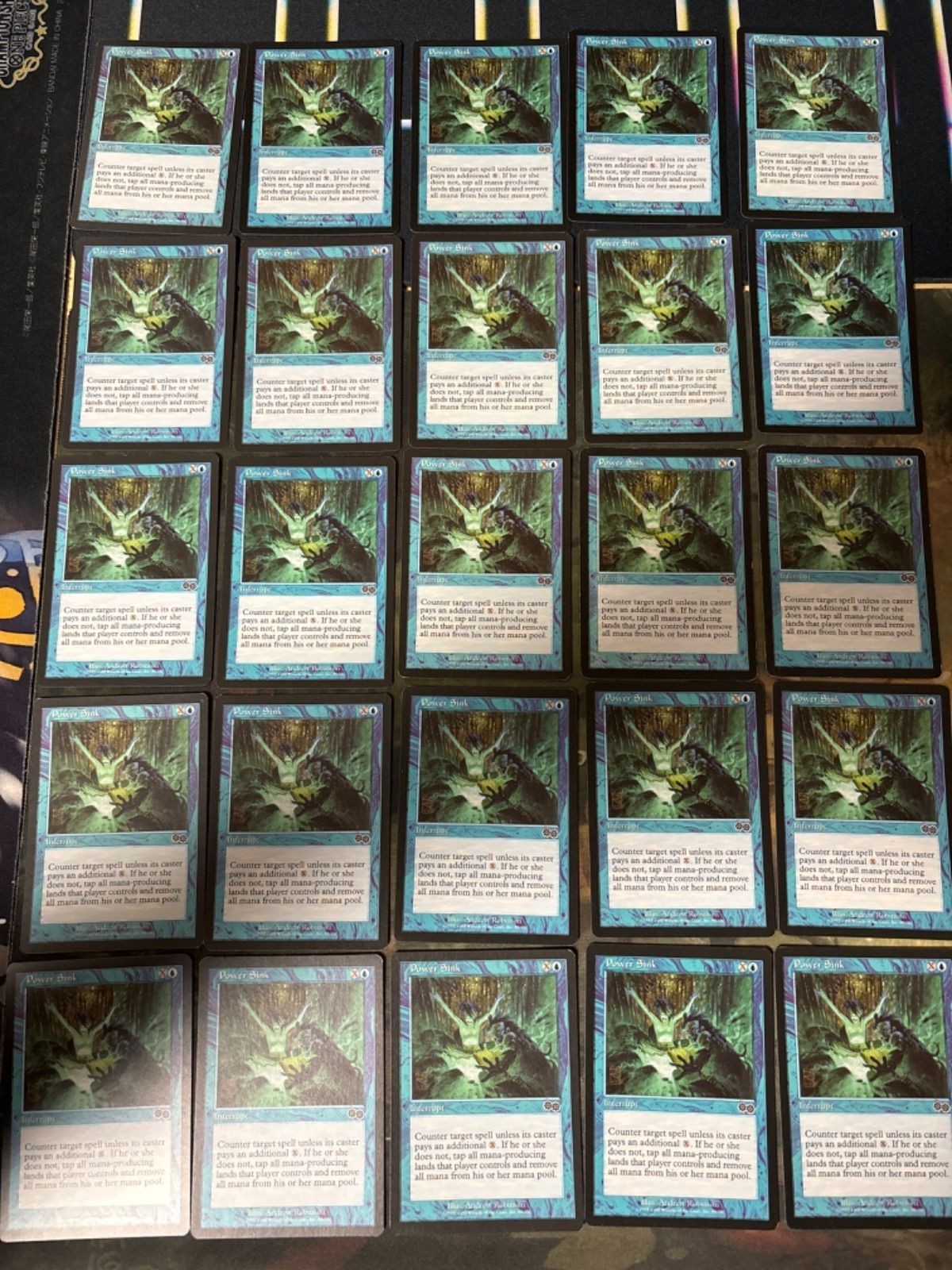 魔力消沈/Power Sink 25枚 型番統一 MTG 英語版 EN USG まとめ 旧枠