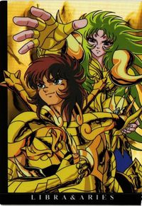 Saint Seiya Amada Hades Libra Shion Holo Card 03