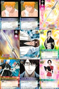 カード まとめ ブリーチ BLEACH ソウルカードバトル 死からの生還 死からの生還 千本桜 飛梅 藍染惣右介 伊勢七緒 カマイタチ あまり強い言葉を使うなよ 越智美鶴 サムネイル 1