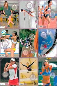 Real Venus Card Lot Female Athletes BBM 2009