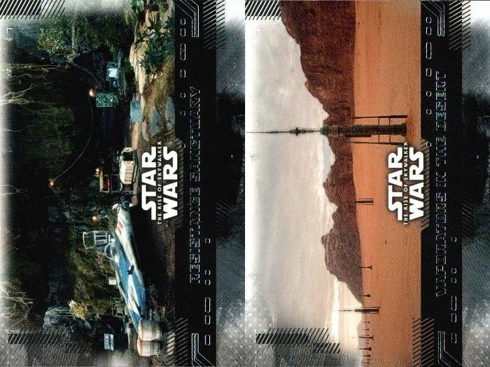 カード まとめ スターウォーズ Star Wars 95 RESISTANCE SANCTUARY レジスタンスの聖域 79 VAPORATORS IN THE DESERT 砂漠の蒸発装置 Topps トップス