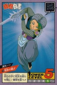 YuYu Hakusho Carddass Super Battle Touya 1993 Bandai