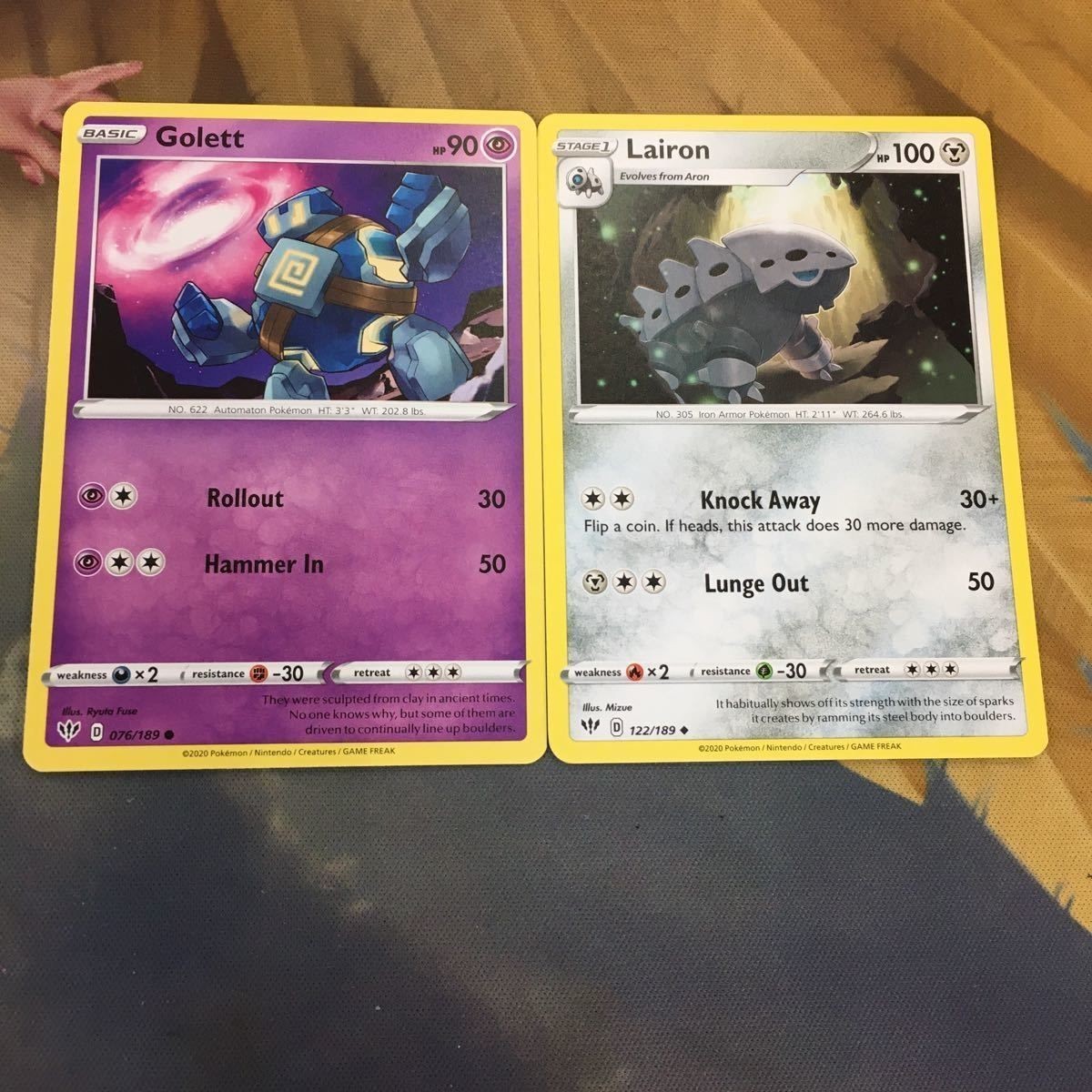 ポケモンカード 旧裏面 英語版 海外 2枚 コドラ ゴビット 70