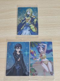 Sword Art Online Alice Kirito Yuuki Wafers Card Anime