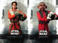 カード まとめ スターウォーズ Star Wars 19 LIEUTENANT TYCE タイス中尉 18 NIEN NUNB ナイン・ナンブ Topps トップス サムネイル 1
