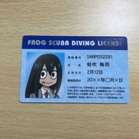 交渉歓迎 ca5-3 僕のヒーローアカデミア 蛙吹梅雨 ライセンスカード スキューバダイビング バラエティ カードガム カード 1912 サムネイル 1