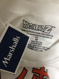 値下げ中 新品 Mドラゴンボール Tシャツ 輸入 長袖 白 ホワイト 悟空 サイヤ人3 海外 アメリカ 公式 タグ Marshalls 東映 鳥山明 E3-1 サムネイル 3