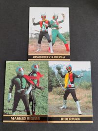 仮面ライダー アマダ V3 カード まとめ R 01 03 04 ライダーマン サムネイル 2