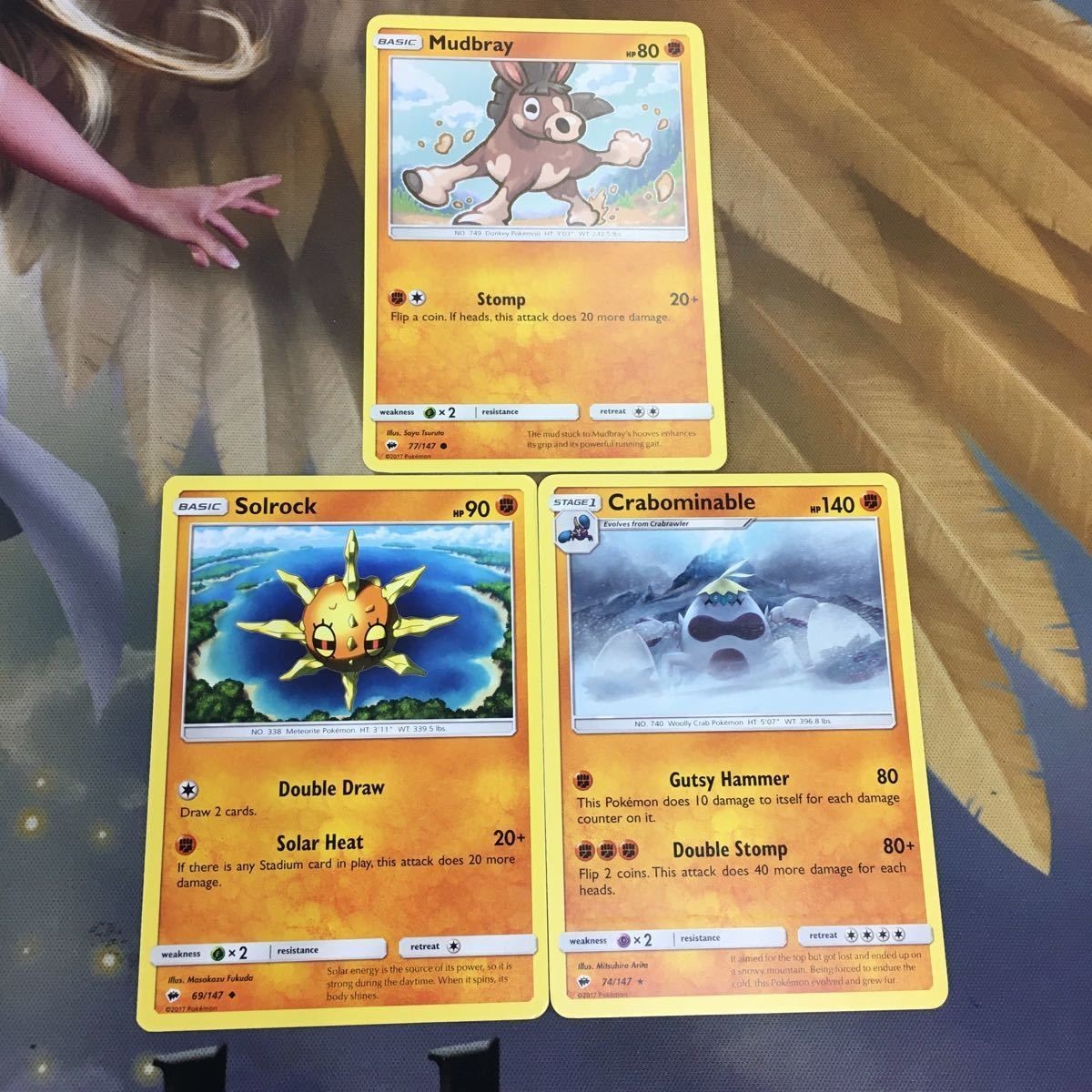 ポケモンカード 旧裏面 英語 海外版 3枚 ドロバンコ ソルロック ケケンカニ 13