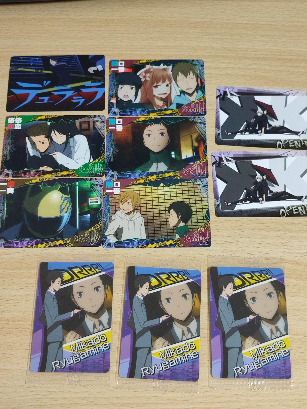 Durarara Tatsutsumine Teiito Card Sealed Wafers Lot
