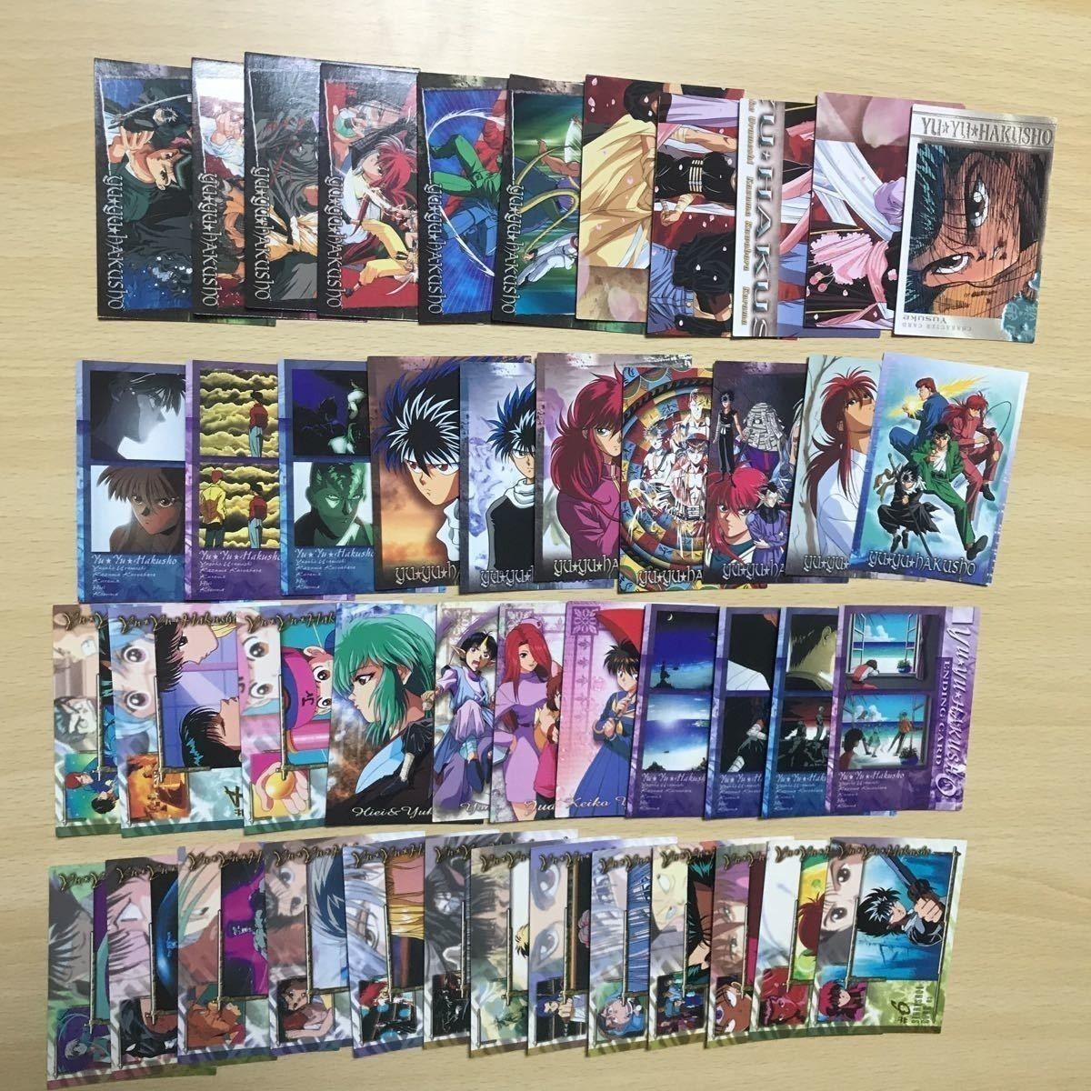 送料無料 45種 幽遊白書 幽☆遊☆白書 カード パーフェクトコレクション e495 0620 o15-1