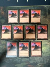 MTG Mountain Urza's Saga 10 Japanese JP Basic Land
