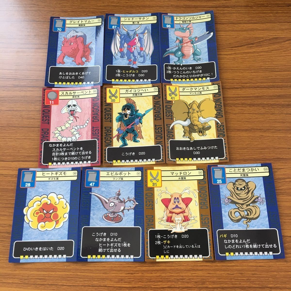 ドラゴンクエスト トレーディング カード バトル トレカ まとめ ドラゴンソルジャー シャドーサタン マッドロン エビルポット 15