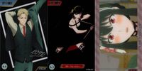 カード スパイファミリー／SPY×FAMILY ロイド・フォージャー No.04／ヨル・フォージャー No.16 ウエハース クリア まとめ