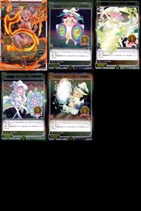 WIXOSS ウィクロス SP まとめ 映画公開記念デッキ 炎のタマ サーバント Q3 T3 D3 O3 SP36 001 002 003 004 005 キラ レア 美少女 bp512 o20 サムネイル 1