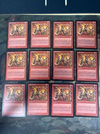 Mob Justice 12 Cards Old Frame English MTG Card Lot