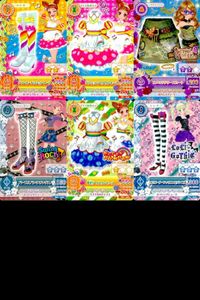 Aikatsu Trading Card Lot Non-Sale Outfit Set Anime