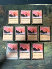 MTG Urza's Saga Mountain Basic Land 10 Cards