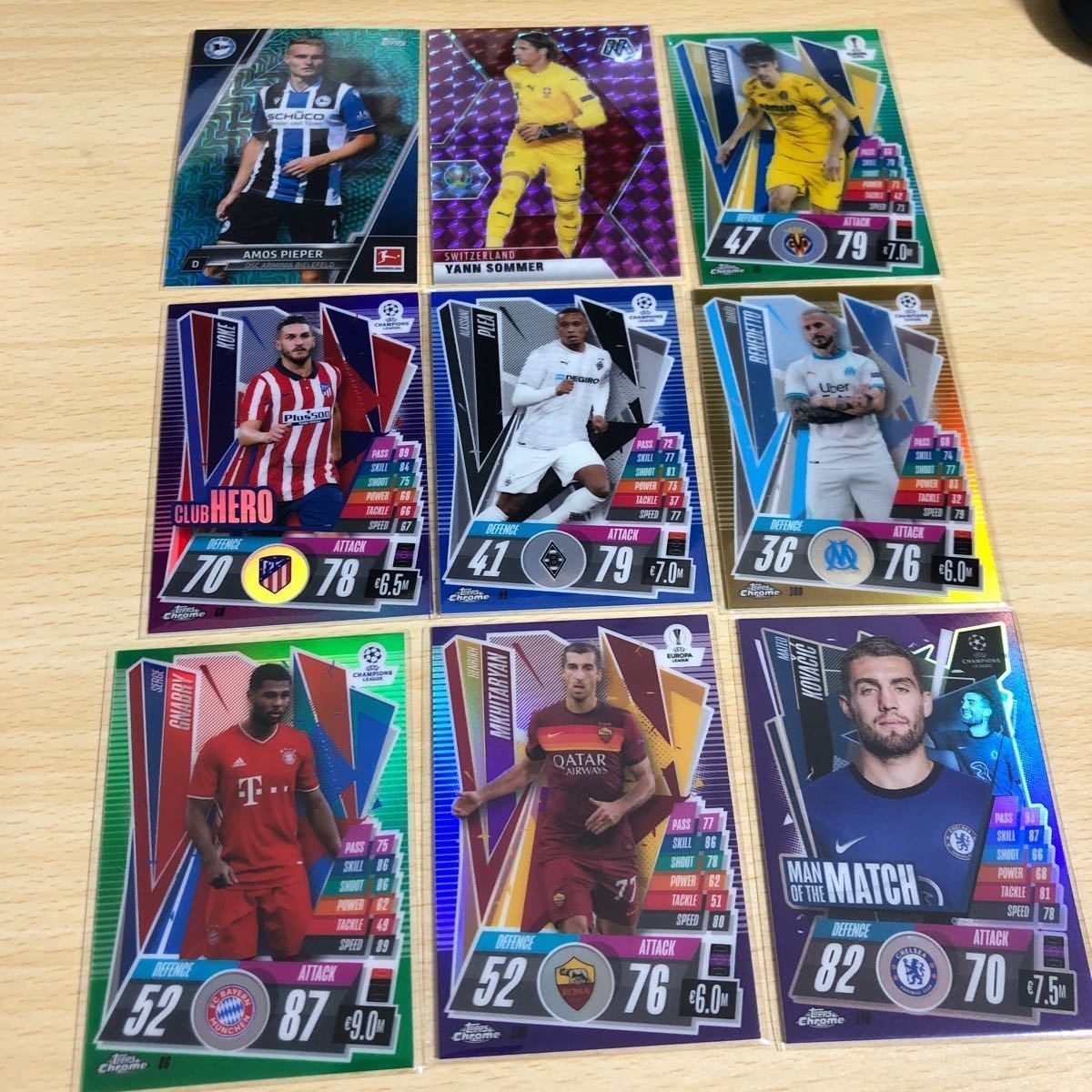match attax インサートカード まとめ モレノ コバチッチ ニャブリゾマー パニーニ panini サッカー
