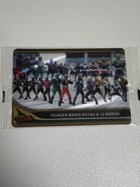 R06-25-061：仮面ライダー龍騎(13人ライダー) 未開封 カード クリアカード 森永 サムネイル 2