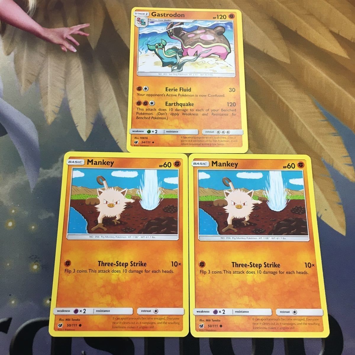 ポケモンカード 旧裏面 英語 海外版 3枚 トリトドン マンキー 33