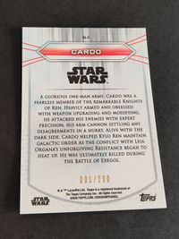スターウォーズ TOPPS カード クロミウム FOIL 001/299 カード（Cardo） レン騎士団 サムネイル 2