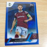 カード 75枚限定 デクラン ライス ウエストハム ウェストハム アーセナル Topps Chrome UEFA サムネイル 1