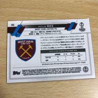 カード 75枚限定 デクラン ライス ウエストハム ウェストハム アーセナル Topps Chrome UEFA サムネイル 2