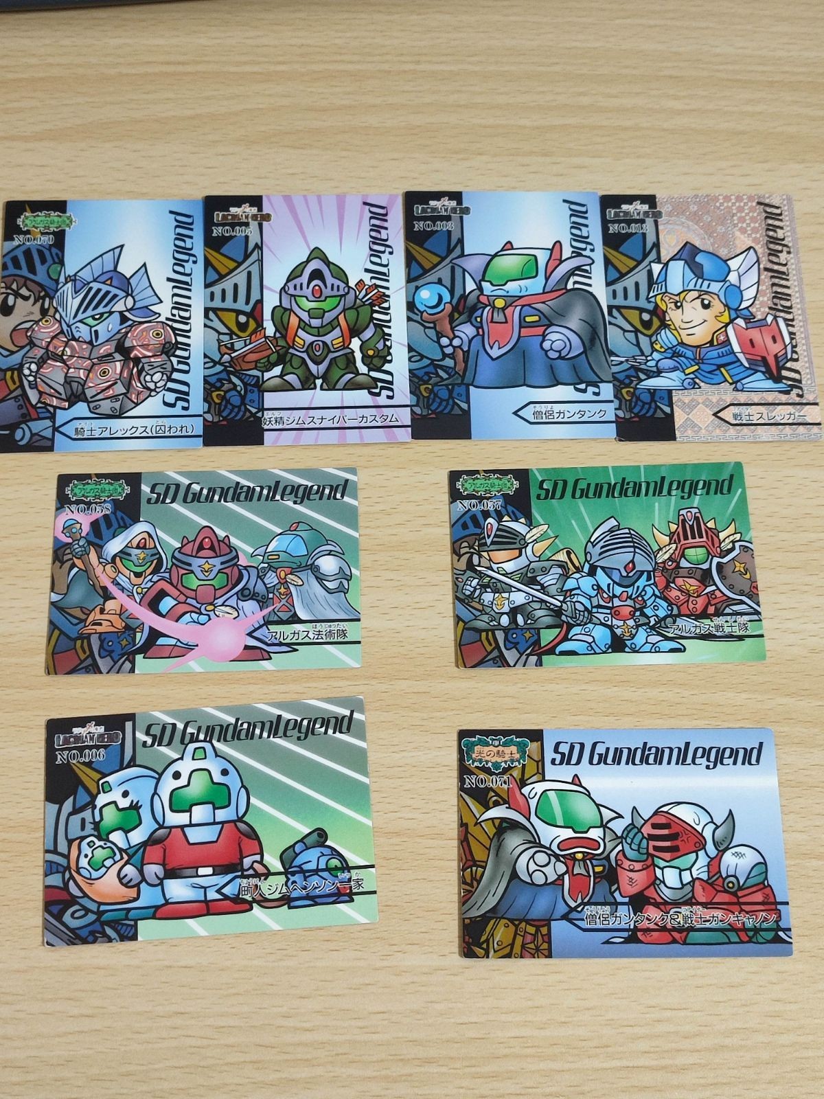 SDガンダム外伝 トレカ カード レジェンド トレーディングコレクション アレックス ジム ジムスナイパー スレッガー アルガス法術隊 アルガス戦士隊