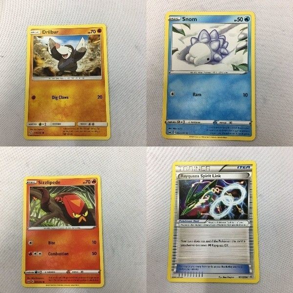 ポケモンカード 旧裏面 英語版 海外 モグリュー ユキハミ ヤクデ レックウザソウルリンク 50 40 41 56