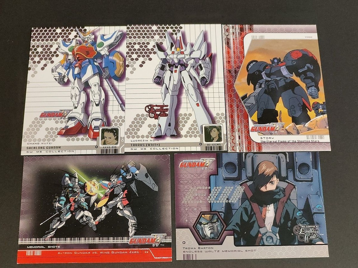 upper deck カード ガンダムW 海外製 トロワ トーラス ノイン ウーフェイ 五飛