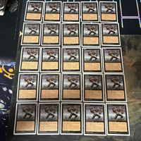 麻痺/Paralyze 型番統一 25枚 MTG 5ED 第5版 旧枠 白枠 大量 まとめ