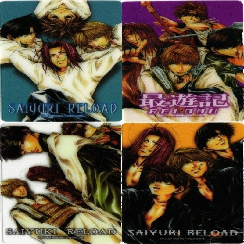 【状態B】RELOAD リロード クリアカード 最遊記 玄奘 三蔵 沙 悟浄 孫 悟空 猪 八戒まとめ カード