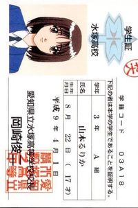 カード センチメンタルグラフティ 身分証明書 学生証 山本 るりか No 8 非売品 プロモ バンプレスト Banpresto Sentimental Graffiti 美少女