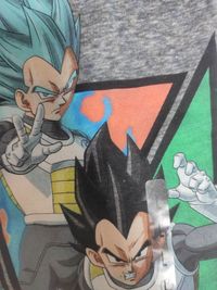 タグ付き 新品未使用 デッドストックXLサイズ ドラゴンボール 超 海外製 ビンテージ Ｔシャツ 半袖 東映アニメーション ライセンス品 鳥山明 ブラック 黒 コットン スーパーサイヤ人 ブルー 孫悟空 ベジータ サムネイル 4